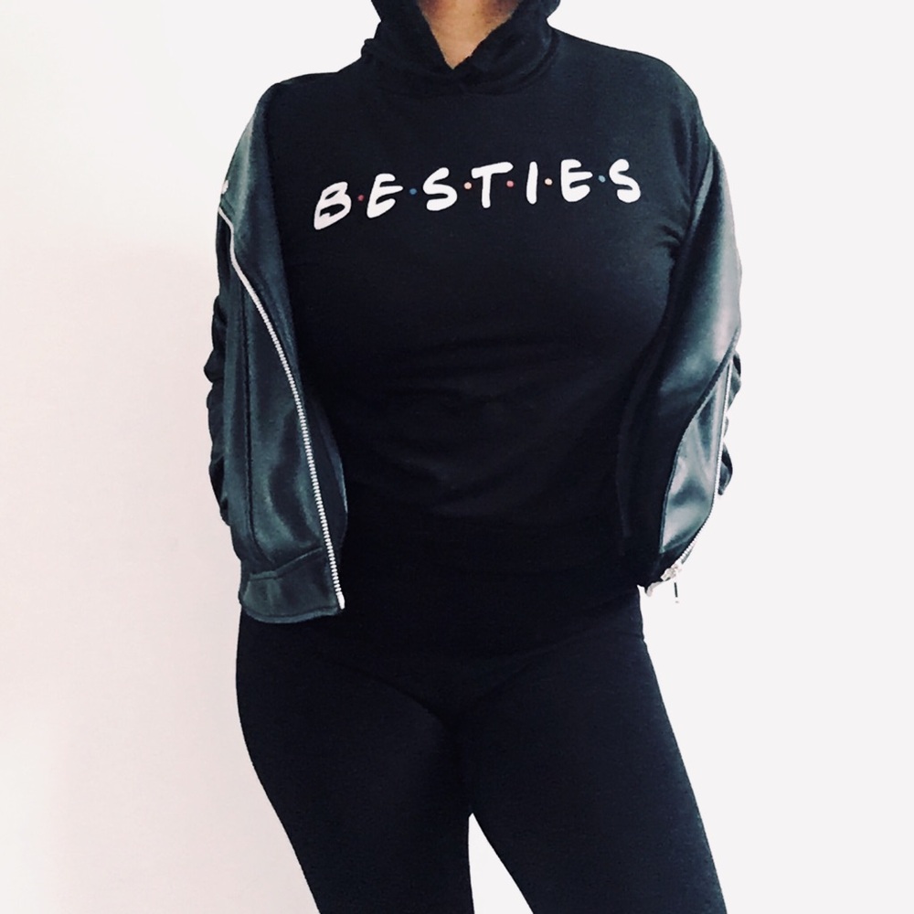 Long sleeve hooded sweatshirt